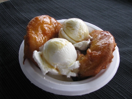 Fritters with Maple and Ice